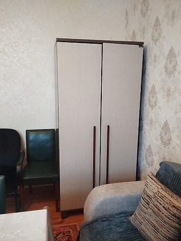skaf: İkiqapılı şkaf - Minimalist dizayn, neytral açıq-bej rəngli ön — 1