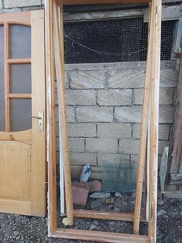 ремонт замков дверей: Taxta otaq qapıları – şüşəli model - Material: təbii ağac (şam — 2