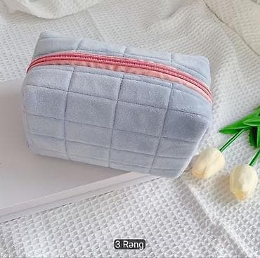 4 lu cantalar: Məhsul: Yumşaq teksturalı kosmetik çantalar seti - 2 ədədlik set — 2