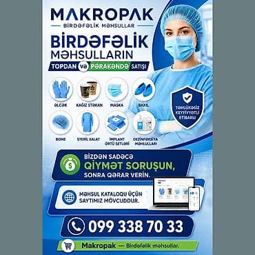 📦 Birdəfəlik məhsulların topdan və pərakəndə satışı 🧤 Nitril əlcəklər lalafo.az -da 📦 Birdəfəlik məhsulların topdan və pərakəndə satışı 🧤 Nitril əlcəklər