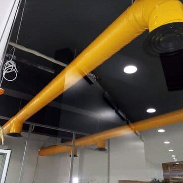 boru yapışdıran: Sənaye binaları üçün nəzərdə tutulmuş ventilyasiya boru sistemi, hava — 8