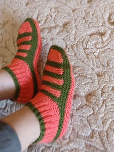 домашние женские тапочки из овчины: Домашние тапочки, Размер: 39, Новый — 1