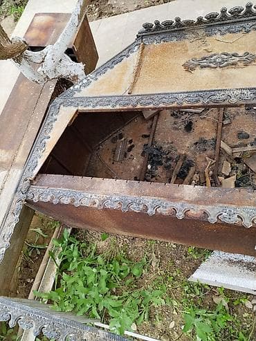 Manqallar, qrillər, barbekyu: Metall manqal/ocaq korpusu - Material: qalın poladdan hazırlanmış — 3