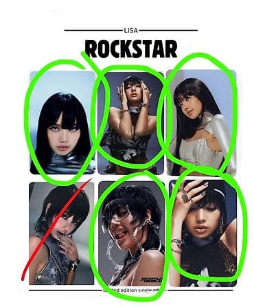 İncəsənət və kolleksiyalar: Orginal kpop pc LISA – “ROCKSTAR” fotokartı (ədət) 1 ədət orginal — 3
