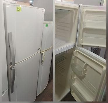 İki kameralı ağ rəngdə soyuducu - Üst kamera – dondurucu bölmə, rəf