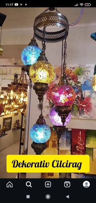 sederek cılcıraq mağazaları: Çılçıraq, 1 lampa, Şüşə — 1