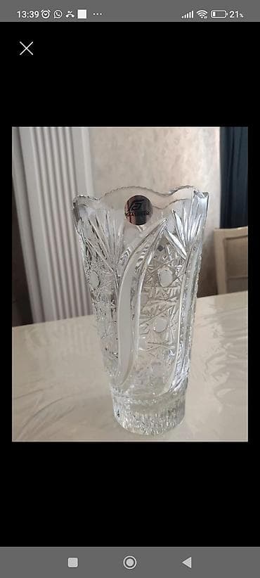 külqabi: Xrustal külqabı - Material: qalın kəsme şüşə/kristal tipli - Formalı — 10