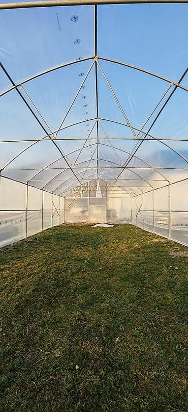 ucuz günəş panelləri: Polietilen örtüklü istixana konstruksiyası 24uzunluk 8eni 192kv — 4