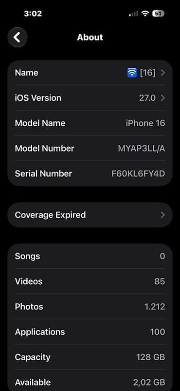 IPhone 16, 128 GB, Qara, Face ID — 3