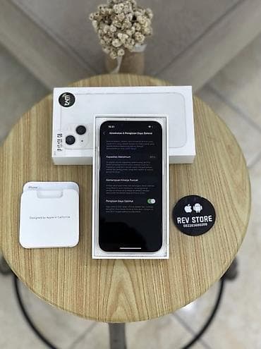 iphone x barter: IPhone 13, 128 GB, Ağ, Zəmanət, Kredit, Simsiz şarj — 4