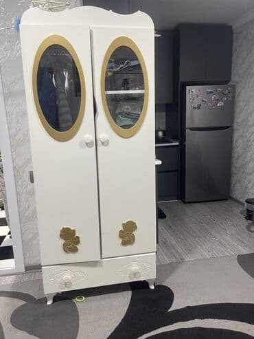 uqlarez iwlenmiw: Для девочки и мальчика, 2 двери, Распашной, Прямой шкаф — 2