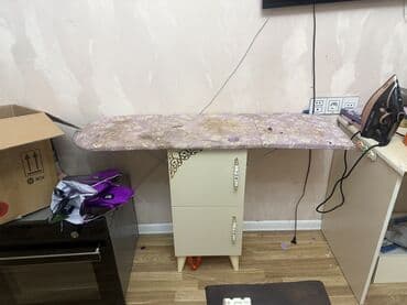 Məişət əlcəkləri: Qatlanıb-açılan ütü masası və şkaf modulu - Üst hissə: yumru uclu — 4