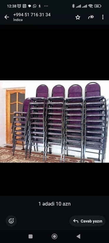 gaming oturacaqlar: Qonaq otağı üçün, Yeni, Qatlanan, rəng - Bordo Stul — 9