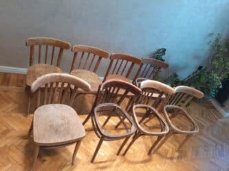 köhnə qədim gədim sovet davet stol stul mebel: Mətbəx üçün, İşlənmiş, Qatlanmayan, Stul — 2