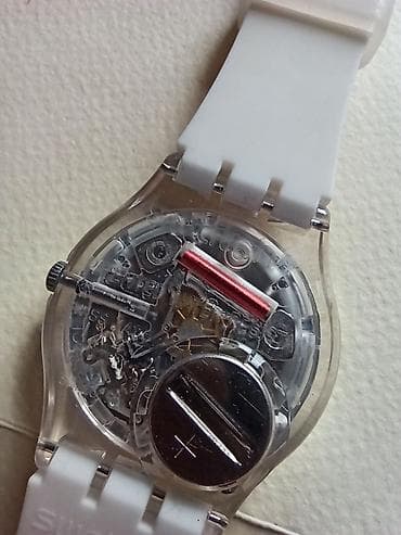 Smart qolbaqlar: Qol saatı, Swatch, rəng - Ağ — 3