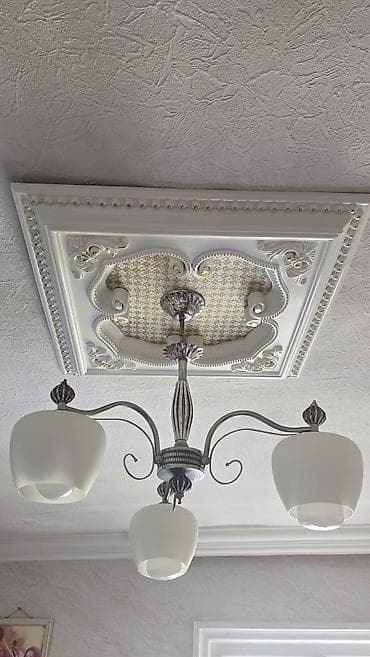Ev və bağ: Çılçıraq, 4 lampa, Metal — 1