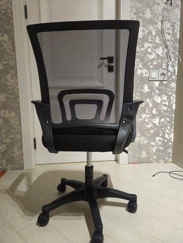 kompüter kreslo: Təkərli, Qolları tənzimlənmir, Parça — 3