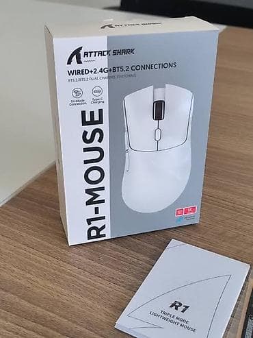 Kompüter, noutbuk və planşetlər: Attack Shark R1 Mouse – üç rejimli, yüngül oyun siçanı Xüsusiyyətlər — 1