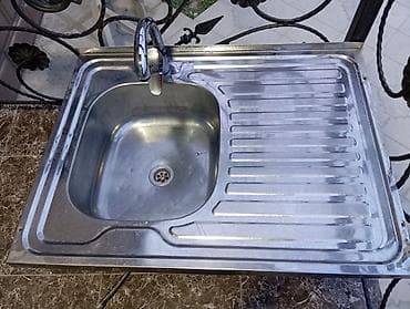 Yeni Düzbucaqlı Mətbəx çanağı, Şkafsız, Paslanmaz polad