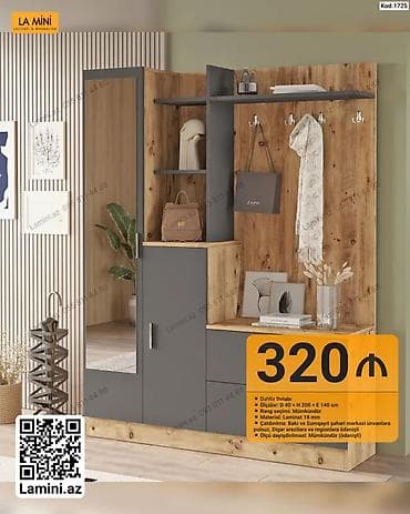dolab skaf: Dəhliz Dolabı – La Mini, Kod: 1725 - Ölçülər: D 40 × H 200 × E 140 sm — 1