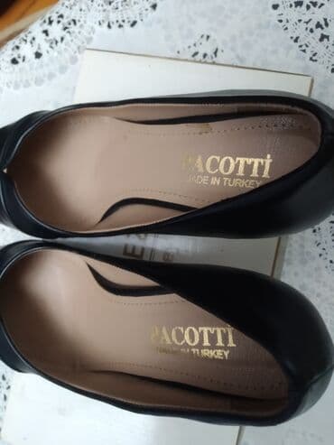 туфли мужские на кожаной подошве: Tuflilər, Ölçü: 39, rəng - Qara, Yeni — 3