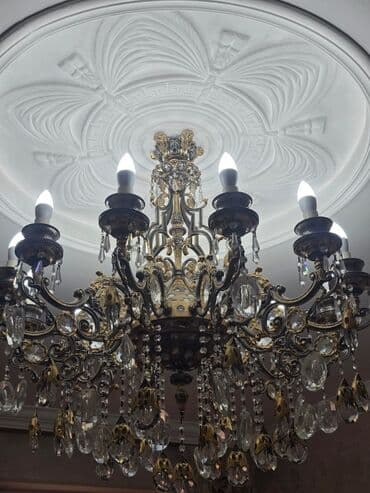 Bağ işıqları: Çılçıraq, 10 və daha çox lampa, Metal — 1