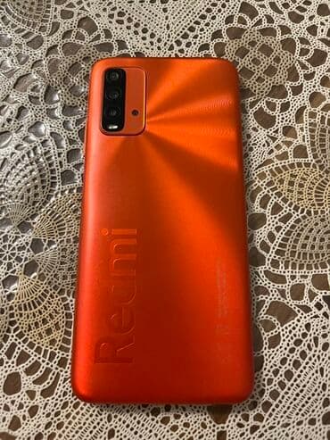 sazz lte modem: Redmi 9T, 64 GB, rəng - Narıncı, Barmaq izi — 1