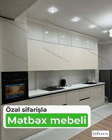 qara sam: Özəl sifarişlə mətbəx mebeli - Fərdi layihələndirmə: Ölçüyə uyğun — 1