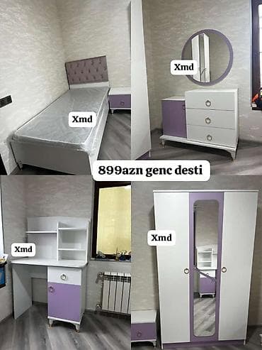 bal: Gənc otağı üçün tam mebel dəsti Komplektin tərkibi: - Tək nəfərlik — 1