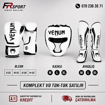 💥 əlcək, kaska, fut, ayaqlıq, venum ✅ 7/24 əlaqə saxlaya bilərsiz