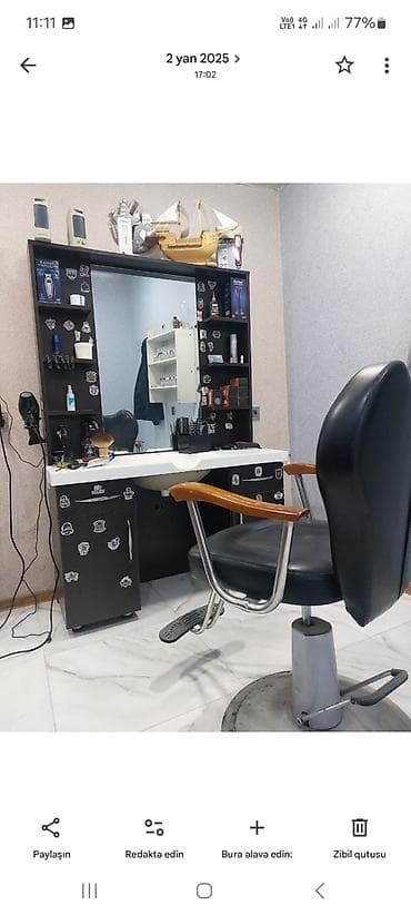 alet: Bərbər/xair qəbulu üçün tam təchizatlı salon yeri Buzovna Laçın — 2
