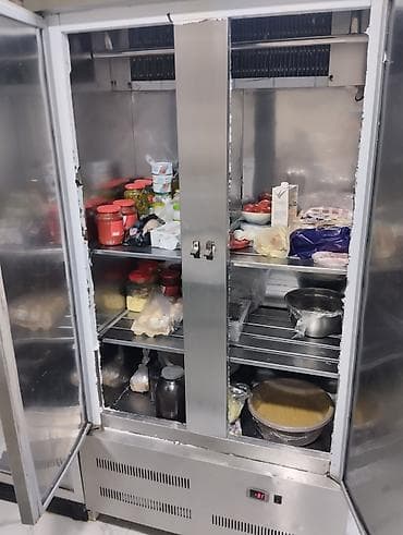 Moyka avadanlığı: Paslanmayan poladdan hazırlanmış iki qapılı peşəkar soyuducu - — 3