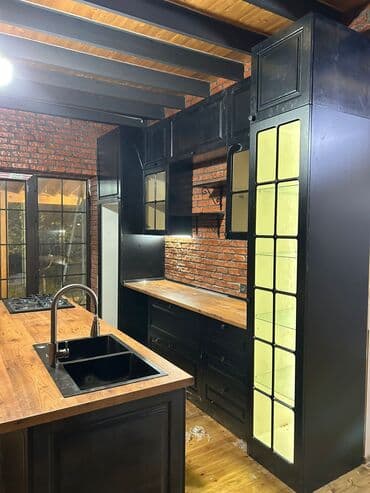 xonca kiraye: Sifarişlə mətbəx dəsti, Özü çəkən petlələr, MDF, Kredit var, Pulsuz çatdırılma — 11