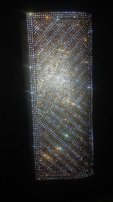 bijuteryalar: Zərif axşam klatçı – kristal daşlarla tam örtülü - Forma: düzbucaqlı — 10