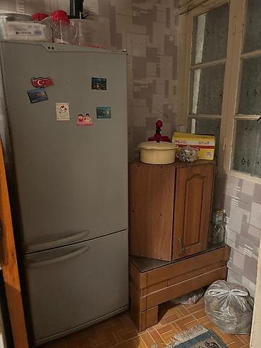 İşlənmiş 2 qapılı Pozis Soyuducu Satılır, rəng - Boz