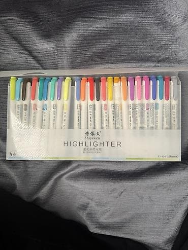 doska marker: Shiywen Highlighter dəst-i – 25 rəng - Model: SY-826 - Rəng çeşidi — 1