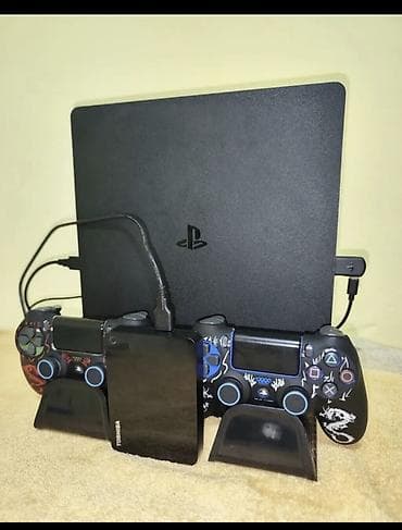 islenmis televizorlar: PlayStation 4 slim Praşifka 5TB Yaddaş 120 oyun Daşima çantasıyla — 2