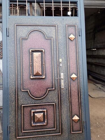 Darvazalar və aksesuarlar: Dəmir Həyət darvazası, Yana açılan, Mexaniki, rəng - Mavi — 8