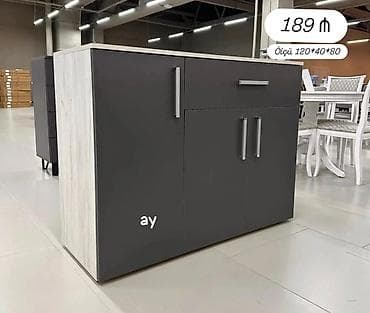 şkaflı ütü stolu: Mətbəx/qaraj/zal üçün çoxfunksiyalı dolab - Ölçü: 120×40×80 sm — 1