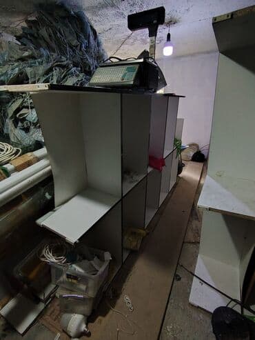 dibçək rəfi: Mağaza/Anbar üçün modul rəf sistemi - Material: ağ laminat DSP — 3