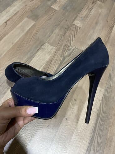 Tuflilər, Ölçü: 36, rəng - Göy, İşlənmiş