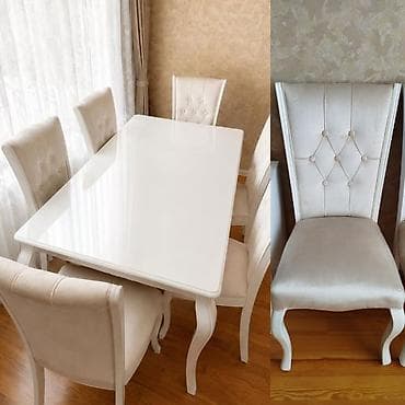 ikea ikinci el: Masa desti satilir. Qiymet 390 azn. Yenidir 6 stulla . Masa açılır — 1
