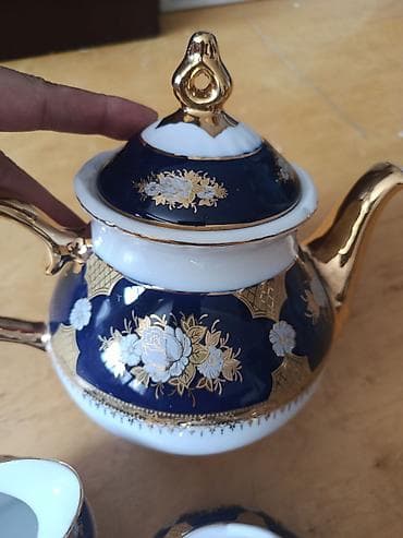 sud separatoru: Çay dəsti, rəng - Göy, Farfor — 3