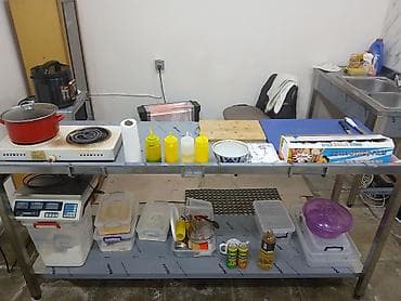 Tecili Peşəkar mətbəx üçün paslanmaz neşavika stol çox teze qalıb