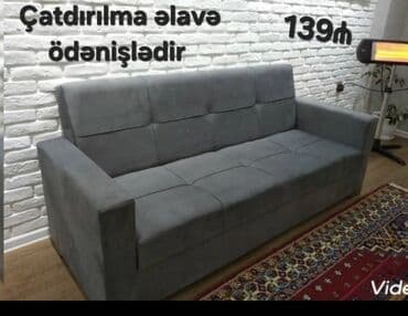 2ci əl divan kreslo: Divan, Yeni, Açılan, Bazalı, Parça, Ödənişli çatdırılma — 7