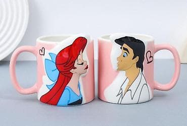 Məhsul: Karikatura temalı keramika fincanları - Dizayn: Populyar