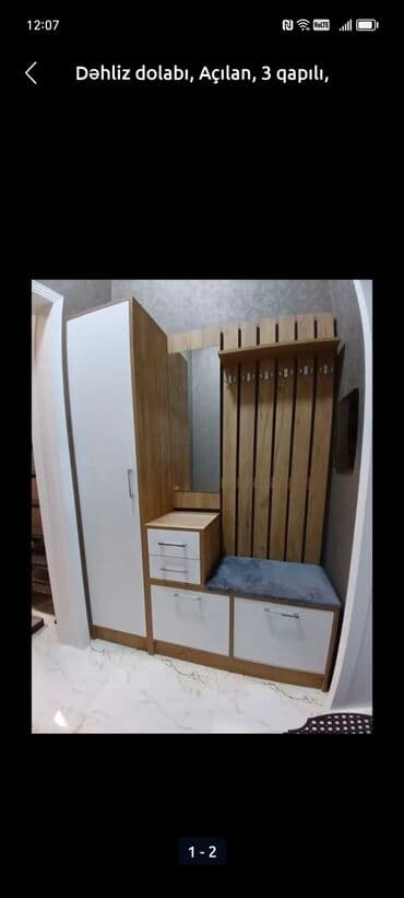 mətbəx skaflari: Yeni, Açılan, 2 qapılı Düz dolab, Dəhliz dolabı, Azərbaycan — 5