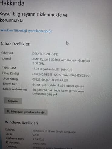 envy: İşlənmiş HP Envy, 15.6 ", AMD Ryzen 3, 256 GB, Ünvandan götürmə — 4