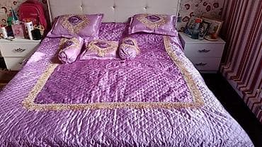 Yataq üçün Yeni Xovlu rəng - Bənövşəyi Yataq örtüyü, Ünvandan götürmə