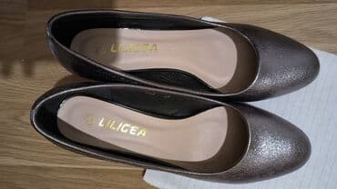 женские золотистые туфли: Туфли, Размер: 39, Новый — 5